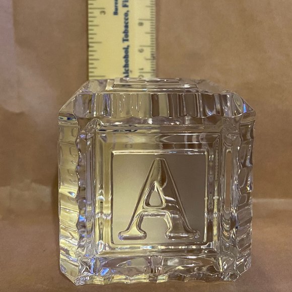 Waterford Crystal Baby Block - Picture 8 of 8